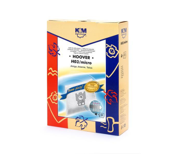 K&M Hoover H03 micro Worki do odkurzaczy 4 szt. - 1438153 - zdjęcie